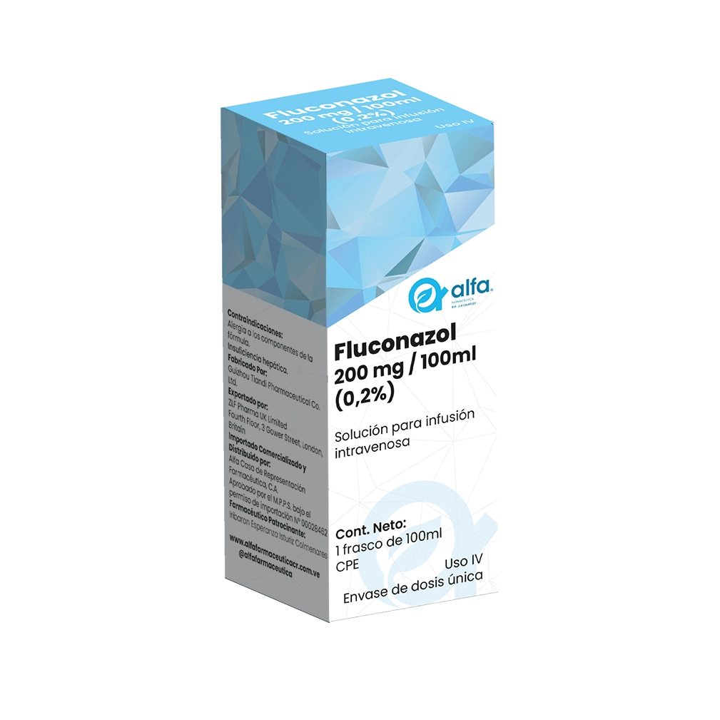 Fluconazol 200 mg / 100 ml (0.2%) solución para infusión intravenosa